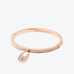michael kors gold lock bracelet